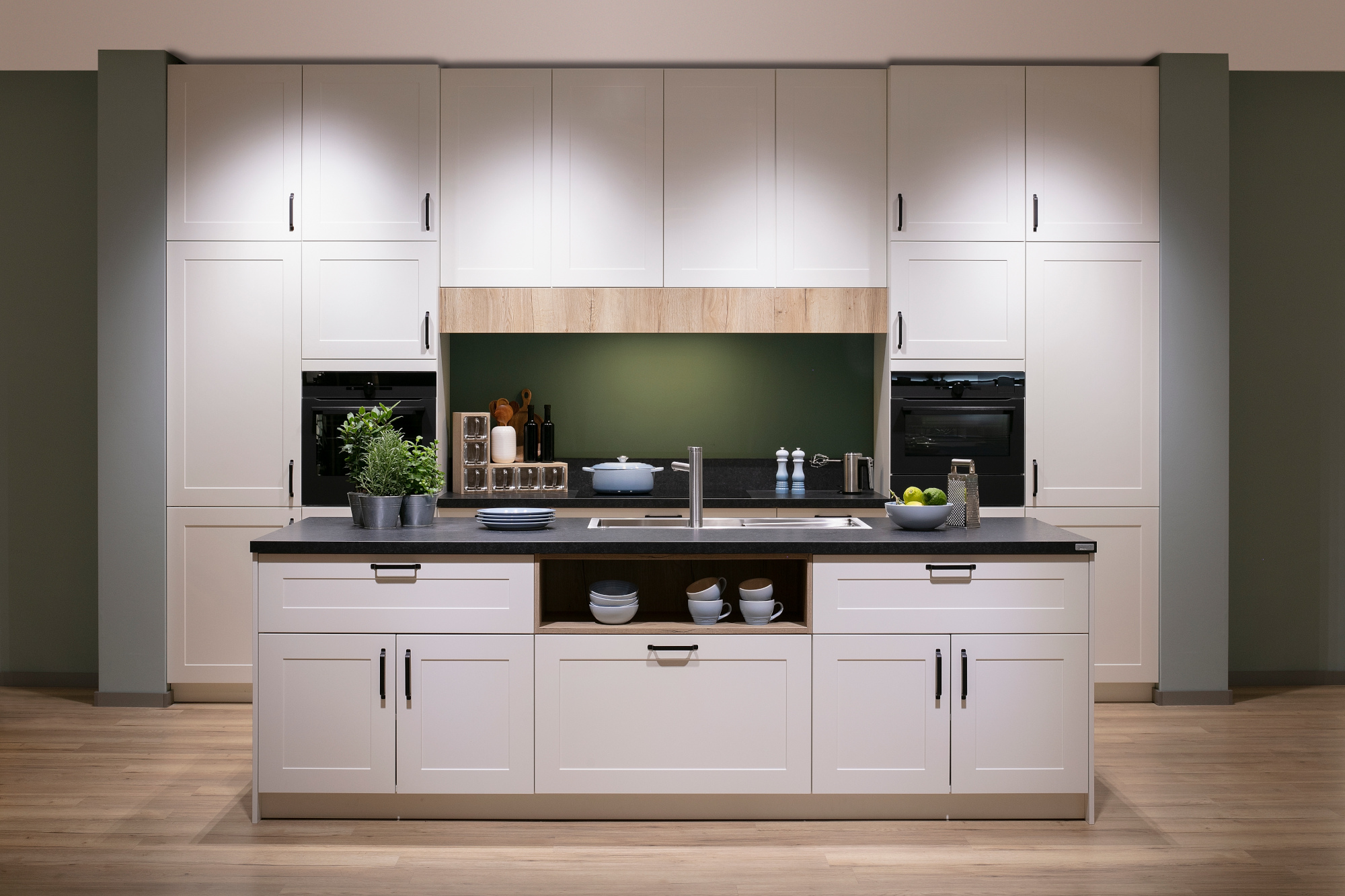 Ballerina Küche Landhaus Bergeiche-Dekor