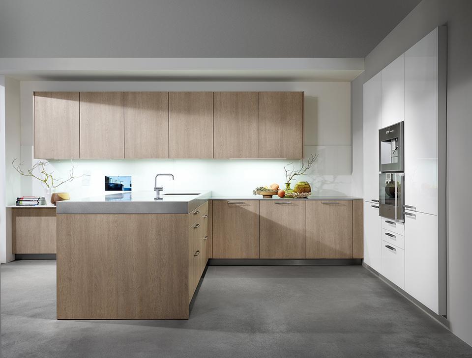 Einbauküche Holzoptik