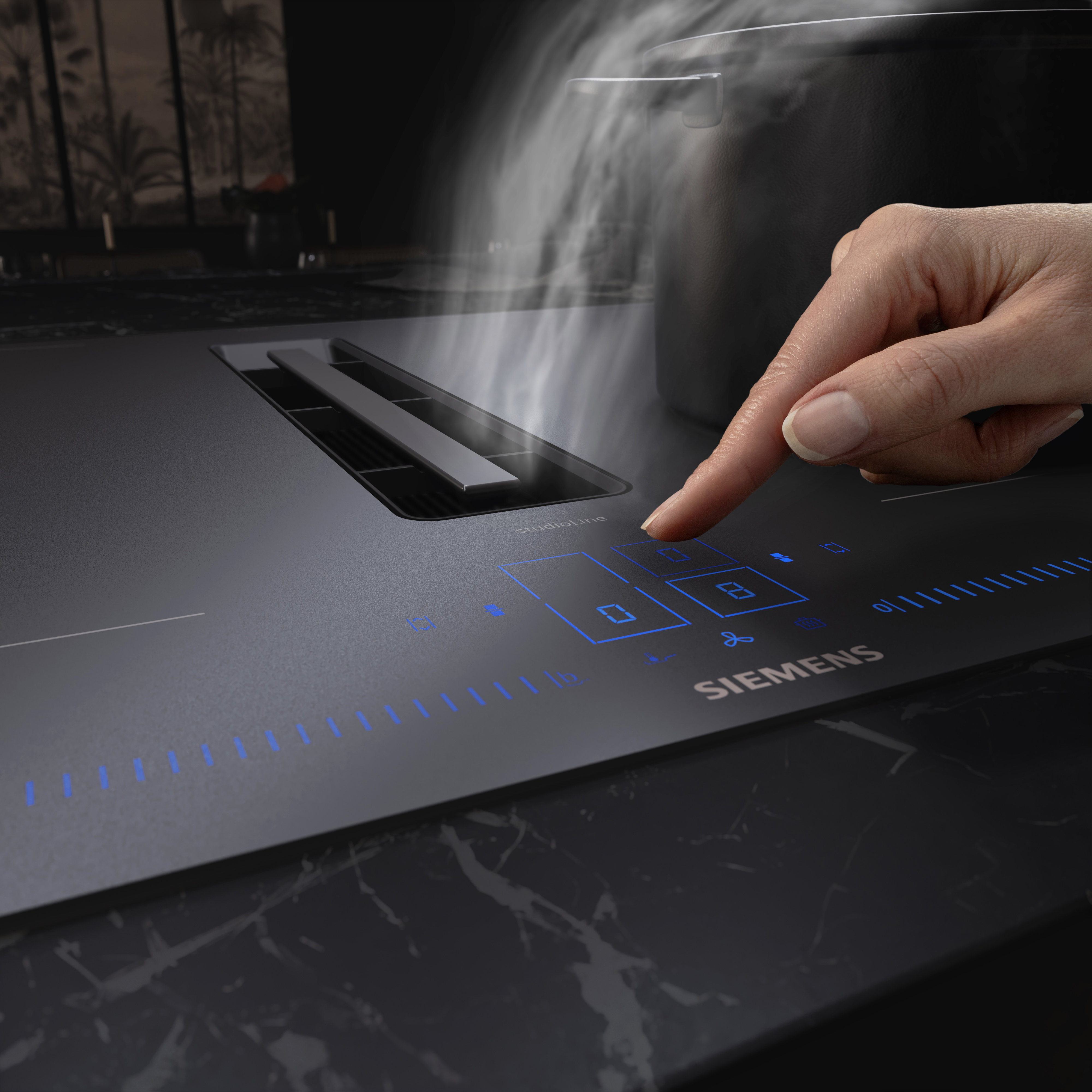 Siemens studioLine InductionAir Plus Matt Edition mit Kochfeldabzug oder ohne